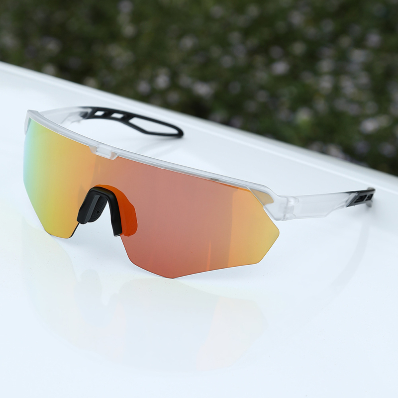 Dviračių akinių 1044 su keičiamais lęšiais, reguliuojamu nosies tiltu ir suderinti su galvos juosta akiniais