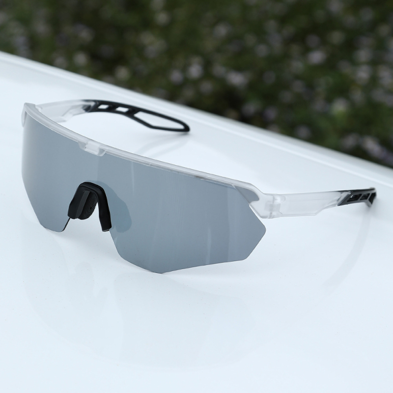 Dviračių akinių 1044 su keičiamais lęšiais, reguliuojamu nosies tiltu ir suderinti su galvos juosta akiniais