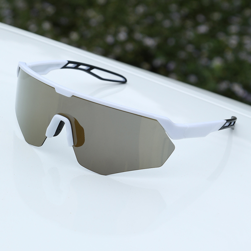 Dviračių akinių 1044 su keičiamais lęšiais, reguliuojamu nosies tiltu ir suderinti su galvos juosta akiniais