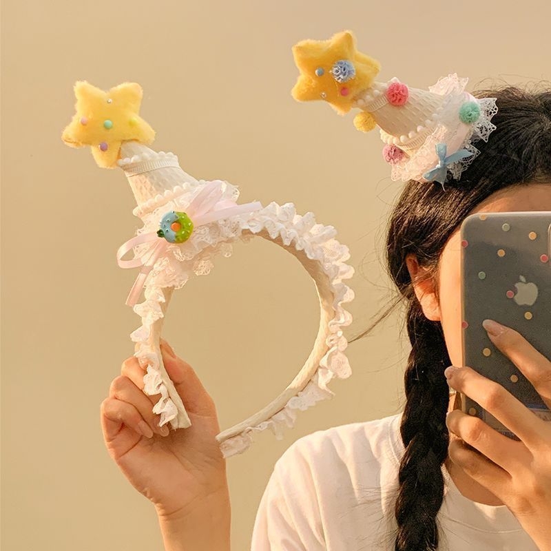 Cosplay αξεσουάρ μαλλιών – κορδέλα με αστεράκι, Lolita στυλ, φωτοπροπ για γιορτή γενεθλίων; Κατηγορία: Cosplay Clothing Props; Διεθνής εξαγωγή: αποκλειστική