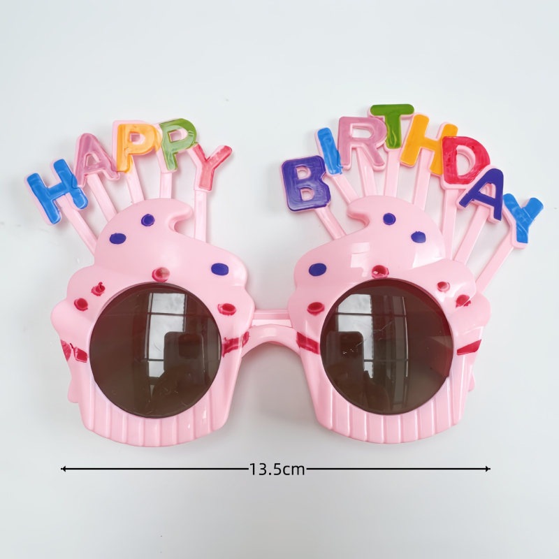 Dzimšanas dienas brillītes - plastmasas, jautrs fotorekvizīts ballītei, stils 11977901