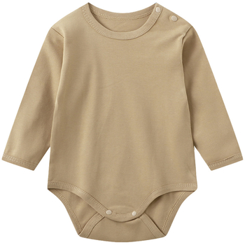 Novorođeno unisex pamuk romper, dugi rukavi, preko glave, 100% pamuk