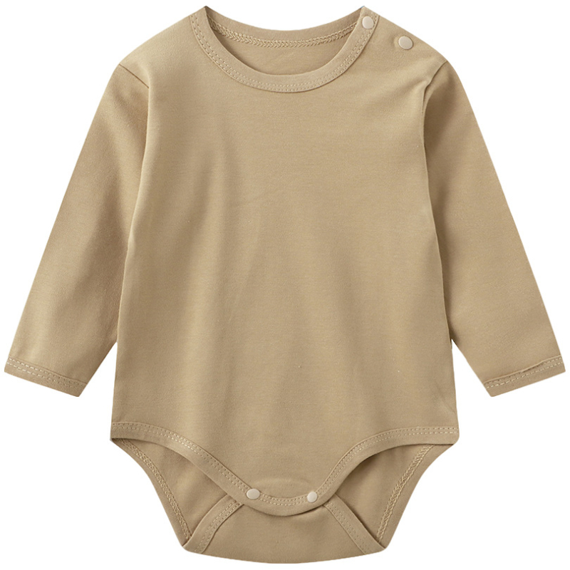 Novorođeno unisex pamuk romper, dugi rukavi, preko glave, 100% pamuk