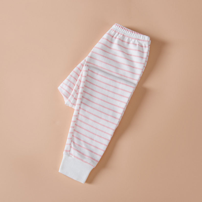 Unisex dječje pamučne pidžama hlače, 100% pamuk, mekana tkanina, elastičan pojas, otisci s životinjama, crtama i slovima