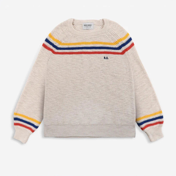 Bērnu kokvilnas adījuma džemperis, apaļš kakls, garie piedurknes, vecums 3–8 gadi, dzīvnieku karikatūras raksts