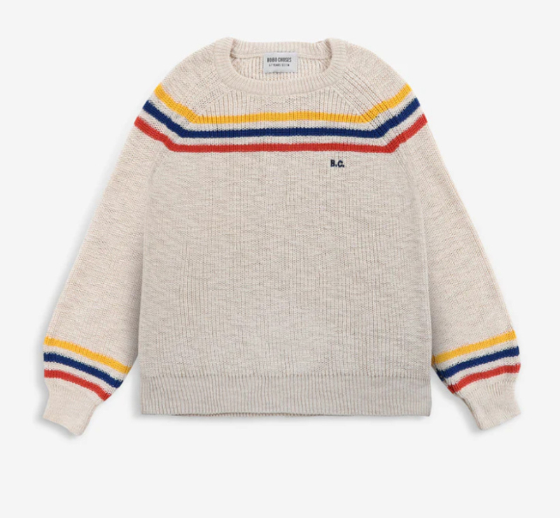 Bērnu kokvilnas adījuma džemperis, apaļš kakls, garie piedurknes, vecums 3–8 gadi, dzīvnieku karikatūras raksts