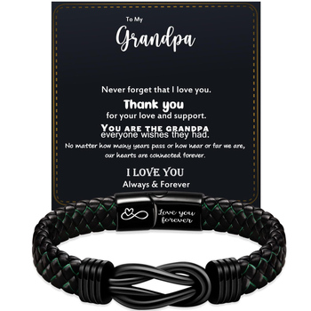 Meeste minimalistlik köidetud kunstnahast käevõru magnetkinnitusega ja graveeritud tekstiga