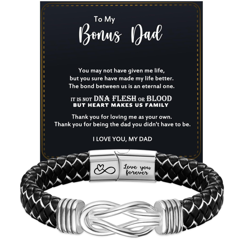 Meeste minimalistlik köidetud kunstnahast käevõru magnetkinnitusega ja graveeritud tekstiga