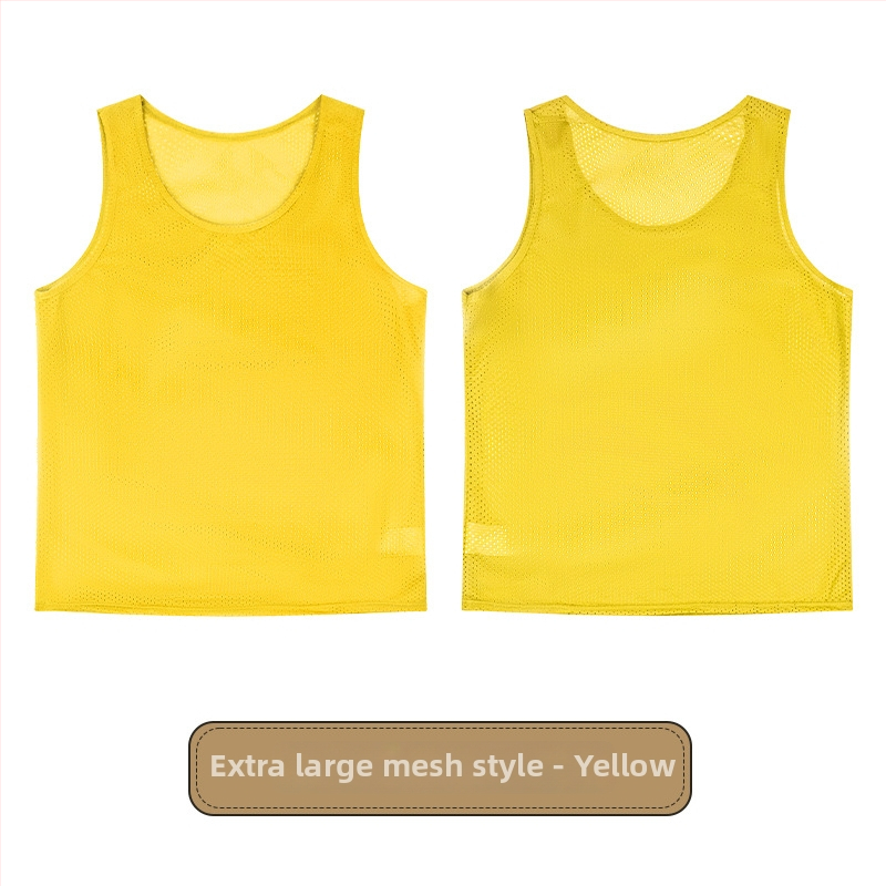 Vaikų futbolo treniruočių liemenė su dideliu tinkleliu, poliesteris, visoms sezonoms, unisex