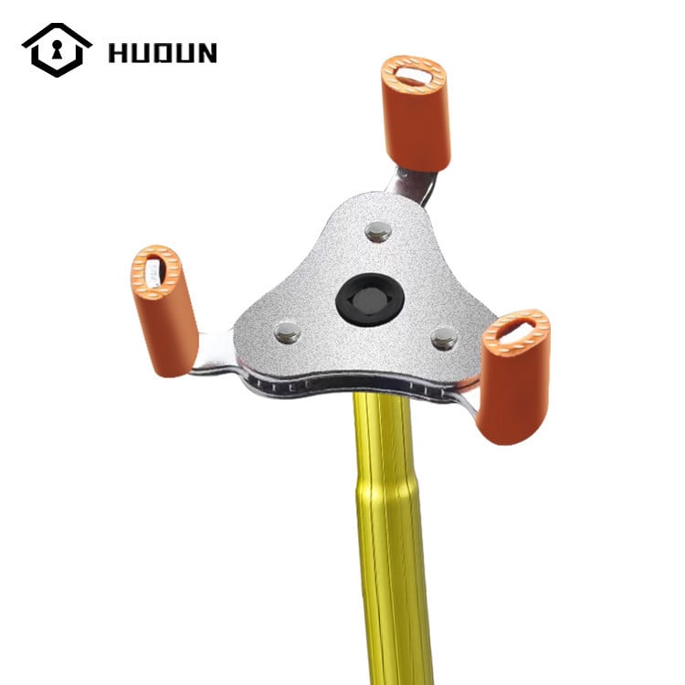 Hudun demontāžas instruments no alumīnija sakausējuma ugunsdzēsības dūmu sensoru un temperatūras sensoru detektoriem; 6 komplekti; saderīgs ar dažādu zīmolu dūmu un temperatūras sensoru; demontāžas rīki