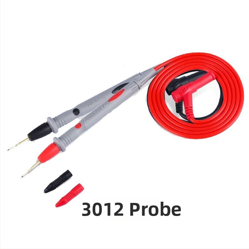 Multimetra testvads ar īpaši asu galu, digitālais displejs, zelta pārklājums, 1000V, 10A, 20A