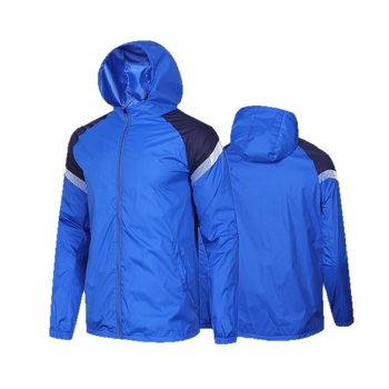 Gyerekeknek készült futballhoz kapucnis szélvédő kabát, uniszex, nylon bélés, kültéri edzésekhez, téli–tavaszi–ősz