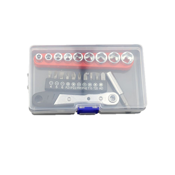 Chiyue 22-in-1 komplekts: divvirziena uzgriežņu atslēga un skrūvgriezis ar sešstūra galviņām, Cr-Mo-V tēra, mājas lietošanai