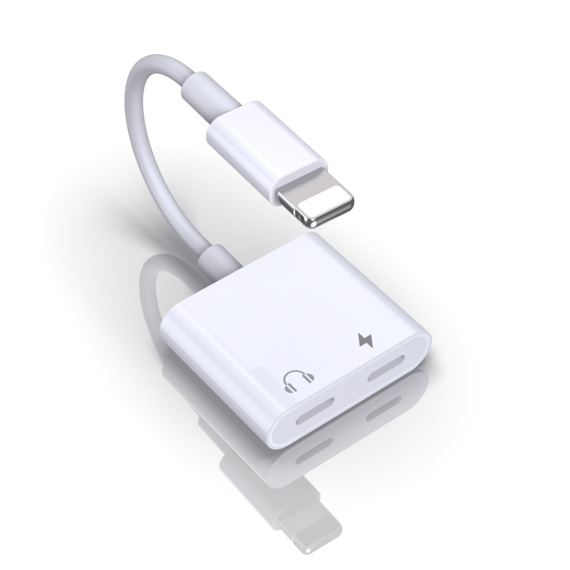 USB-C to 3,5 mm kõrvaklappide adapterkaabel – 2-ühes-1 helisisene muundur, sisseehitatud dekoodimiskripsiga, vasktuum, 30 cm pikkune, ühildu iPhone'iga