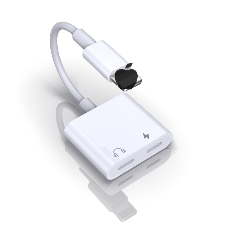 USB-C to 3,5 mm kõrvaklappide adapterkaabel – 2-ühes-1 helisisene muundur, sisseehitatud dekoodimiskripsiga, vasktuum, 30 cm pikkune, ühildu iPhone'iga