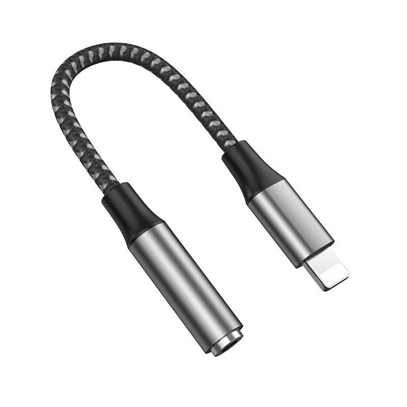 USB-C to 3,5 mm kõrvaklappide adapterkaabel – 2-ühes-1 helisisene muundur, sisseehitatud dekoodimiskripsiga, vasktuum, 30 cm pikkune, ühildu iPhone'iga