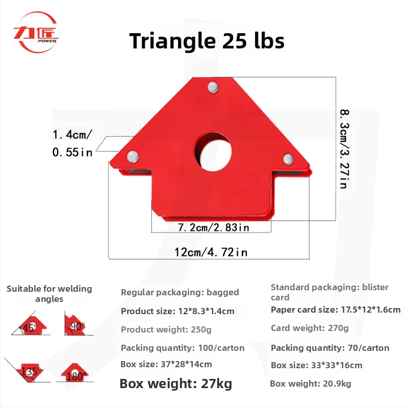Craftsman magnētiskais metināšanas pozicionētājs un leņķa turētājs, 6 gab., mājas lietošanai