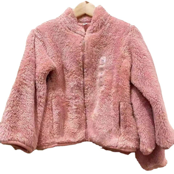 Unisex vaikiška poliarstriukė su užtrauktuku, korejiško stiliaus stovinčiu kaklu, 0–1 metų