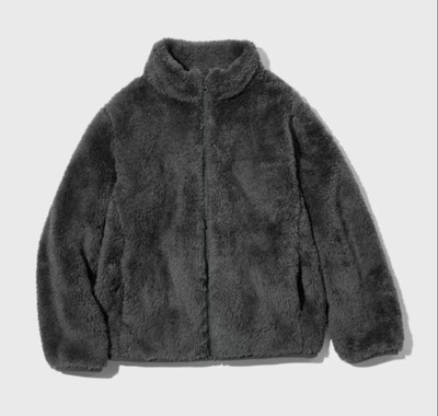 Unisex vaikiška poliarstriukė su užtrauktuku, korejiško stiliaus stovinčiu kaklu, 0–1 metų