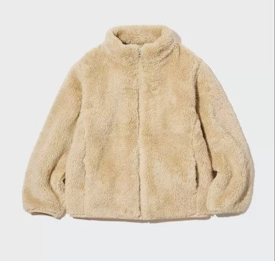 Unisex vaikiška poliarstriukė su užtrauktuku, korejiško stiliaus stovinčiu kaklu, 0–1 metų