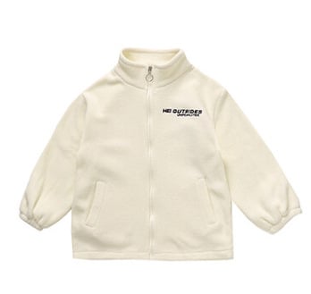 Детско яке за момичета с буквен принт, качулка и яка-стойка, цип, есен-зима 2025