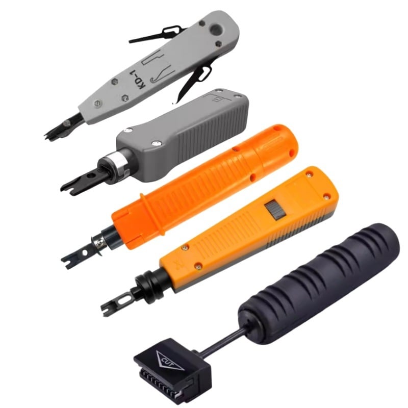 Tīkla vadu perforēšanas nazis – 110 krimpēšanas jauda, 175 mm garums, ABS rokturis, 45# tērauds