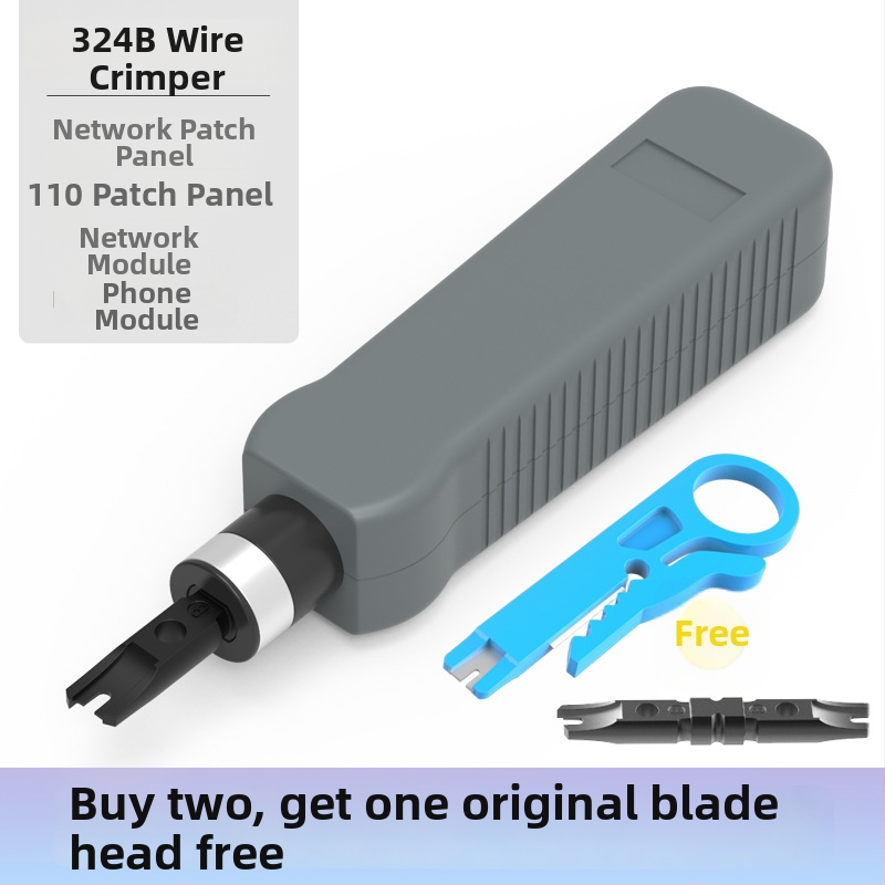 Tīkla vadu perforēšanas nazis – 110 krimpēšanas jauda, 175 mm garums, ABS rokturis, 45# tērauds