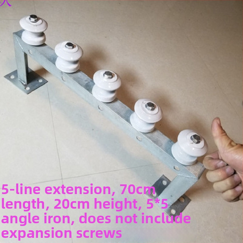 Sienas stiprināms kabelu turētājs elektroinstalācijām un pagaidu kabelu plaukts