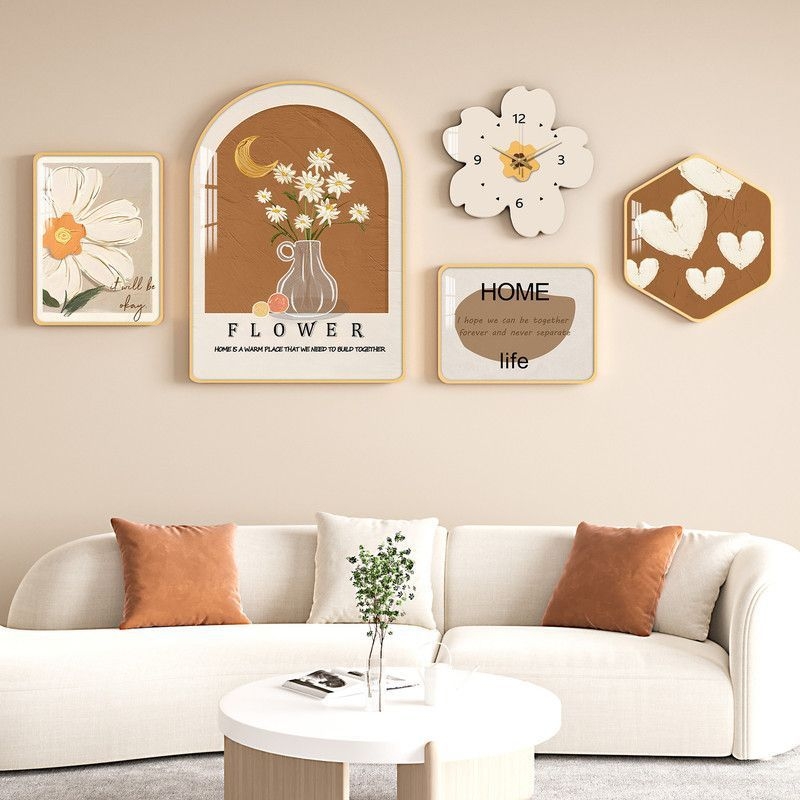 Dekoratīva pakarināma glezna ar augu un ziedu motīvu, kadra rāmis no alumīnija sakausējuma, gleznas kodols – kristāla plēve, roku zīmēta tehnika; piemērota viesistabai, guļamistabai un restorānam