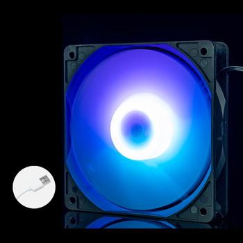 Portatīvā datora dzesēšanas ventilators korpusam, ABS, USB 1 ports, 1000 rpm, gaisa dzesēšana, kluss