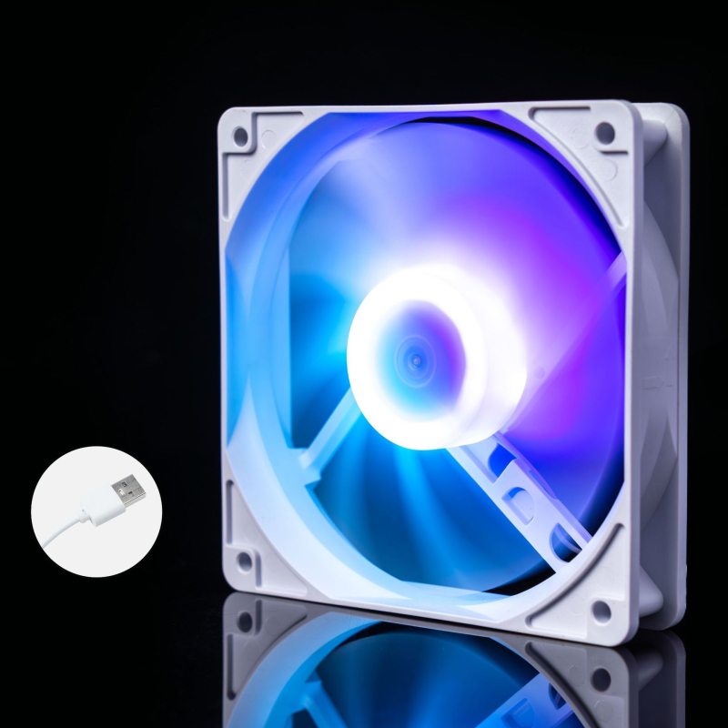 Portatīvā datora dzesēšanas ventilators korpusam, ABS, USB 1 ports, 1000 rpm, gaisa dzesēšana, kluss