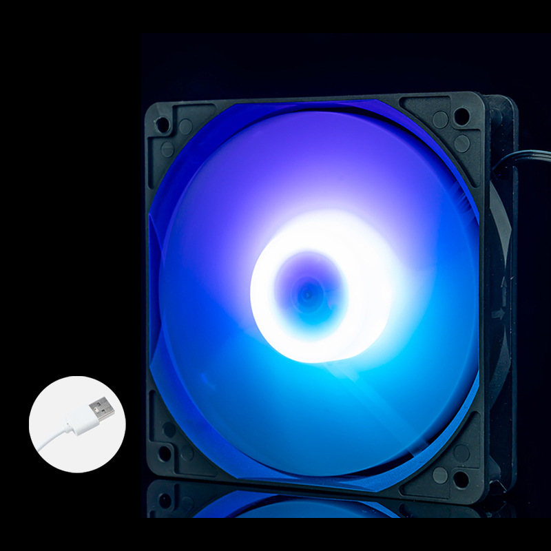 Portatīvā datora dzesēšanas ventilators korpusam, ABS, USB 1 ports, 1000 rpm, gaisa dzesēšana, kluss