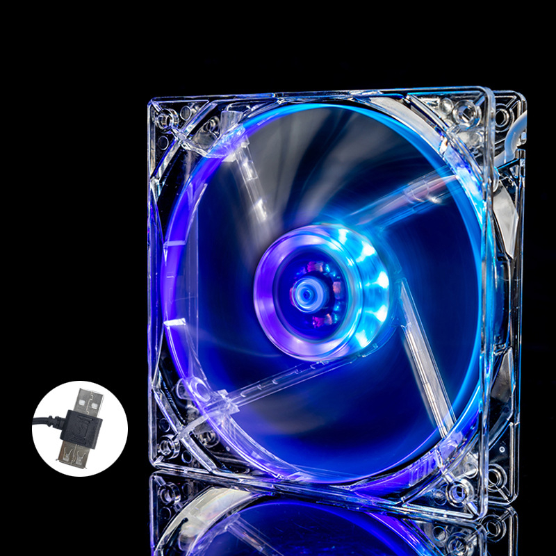 Portatīvā datora dzesēšanas ventilators korpusam, ABS, USB 1 ports, 1000 rpm, gaisa dzesēšana, kluss