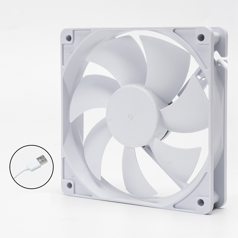 Portatīvā datora dzesēšanas ventilators korpusam, ABS, USB 1 ports, 1000 rpm, gaisa dzesēšana, kluss