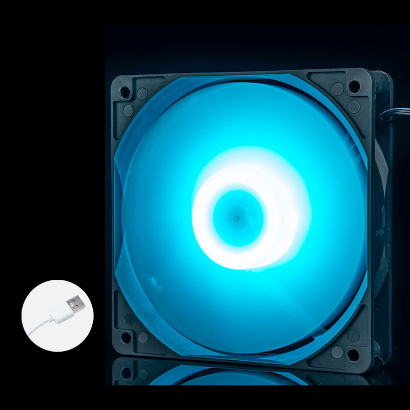 Portatīvā datora dzesēšanas ventilators korpusam, ABS, USB 1 ports, 1000 rpm, gaisa dzesēšana, kluss