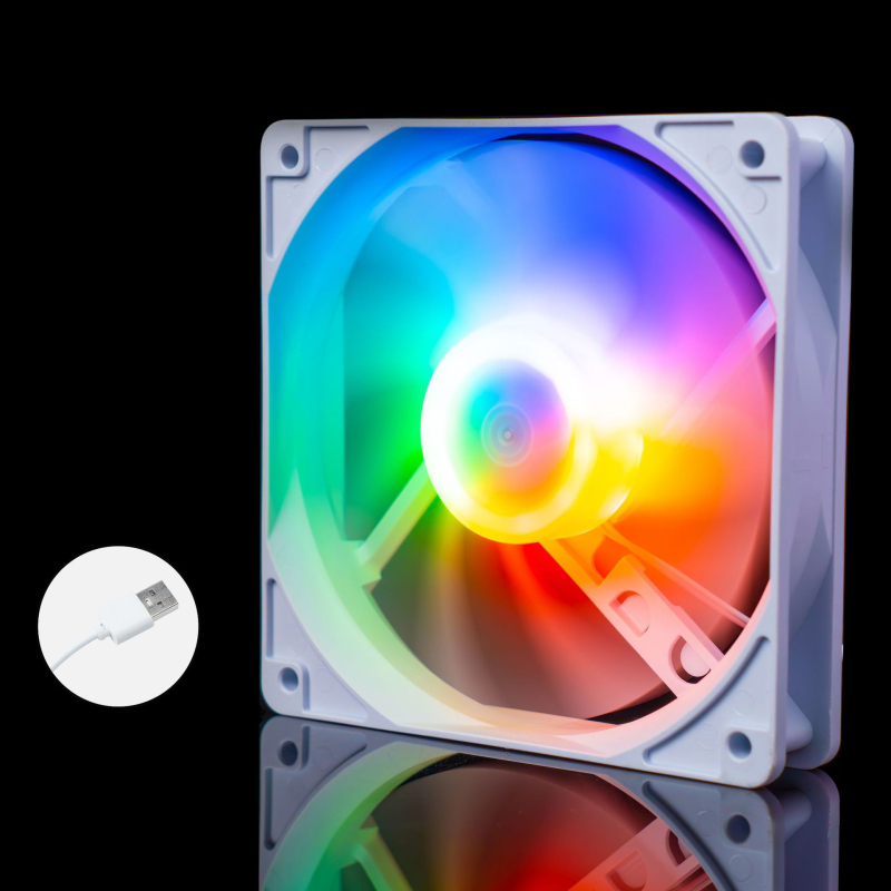 Portatīvā datora dzesēšanas ventilators korpusam, ABS, USB 1 ports, 1000 rpm, gaisa dzesēšana, kluss