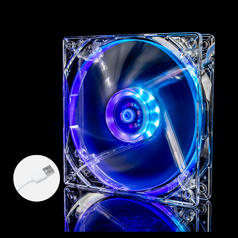 Portatīvā datora dzesēšanas ventilators korpusam, ABS, USB 1 ports, 1000 rpm, gaisa dzesēšana, kluss