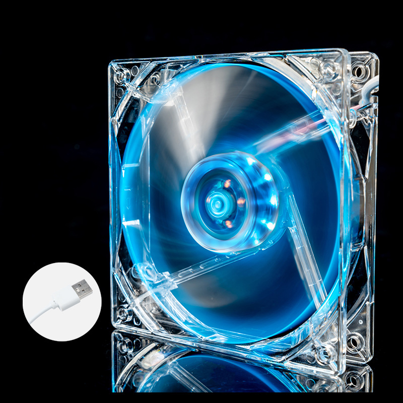 Portatīvā datora dzesēšanas ventilators korpusam, ABS, USB 1 ports, 1000 rpm, gaisa dzesēšana, kluss