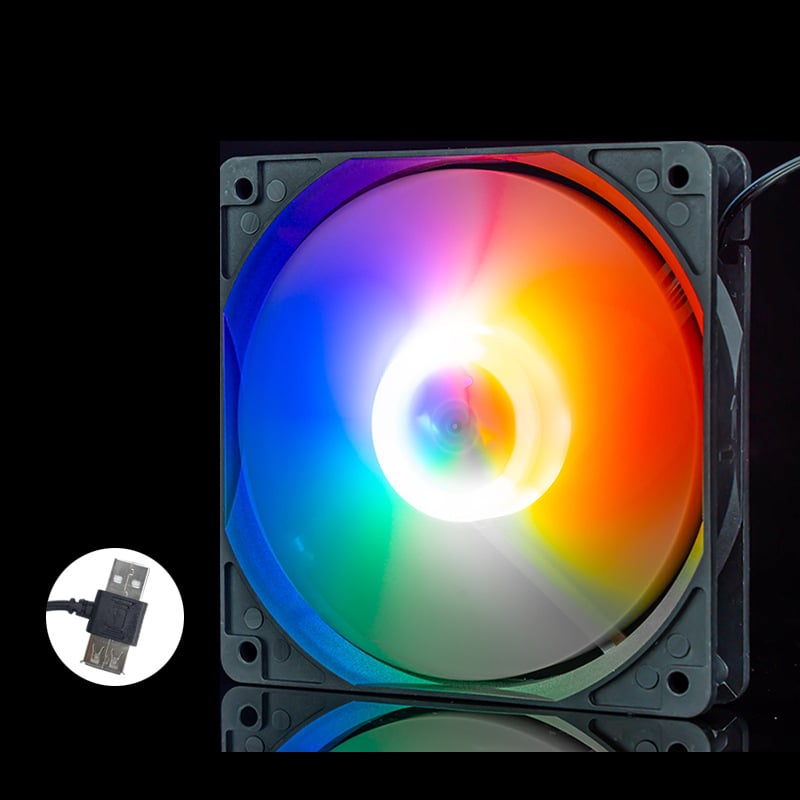 Portatīvā datora dzesēšanas ventilators korpusam, ABS, USB 1 ports, 1000 rpm, gaisa dzesēšana, kluss