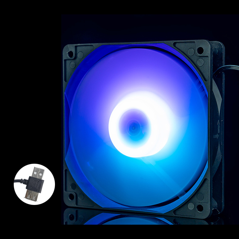 Portatīvā datora dzesēšanas ventilators korpusam, ABS, USB 1 ports, 1000 rpm, gaisa dzesēšana, kluss