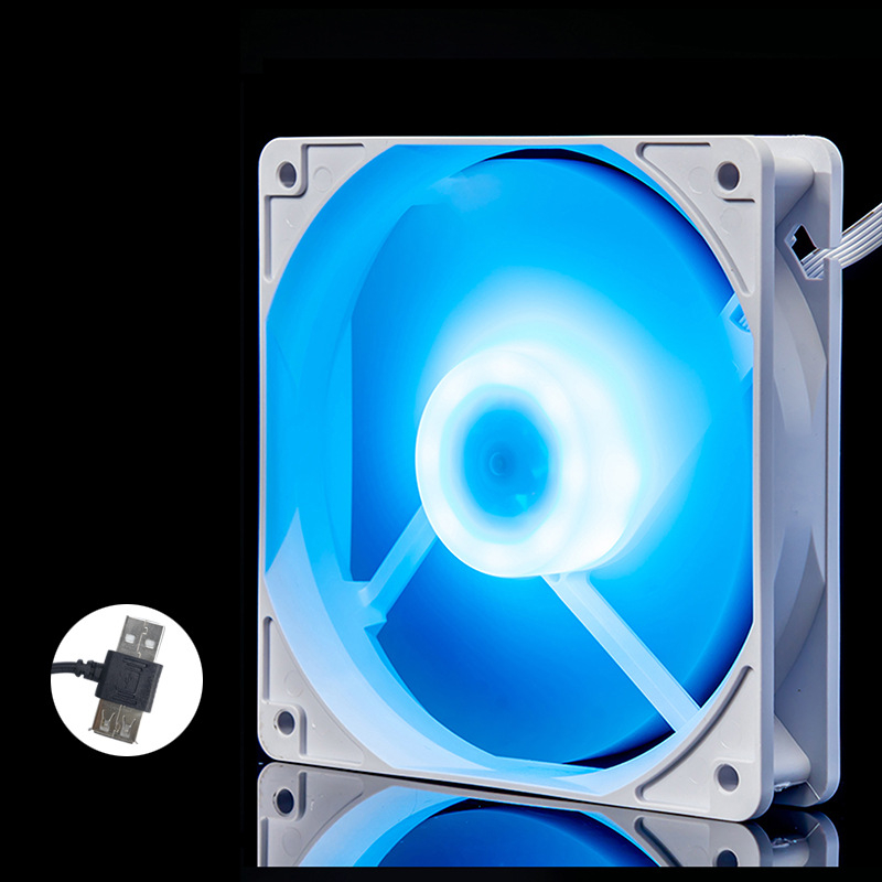 Portatīvā datora dzesēšanas ventilators korpusam, ABS, USB 1 ports, 1000 rpm, gaisa dzesēšana, kluss