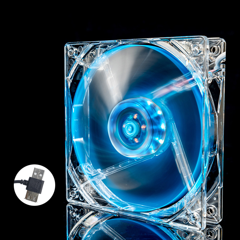 Portatīvā datora dzesēšanas ventilators korpusam, ABS, USB 1 ports, 1000 rpm, gaisa dzesēšana, kluss