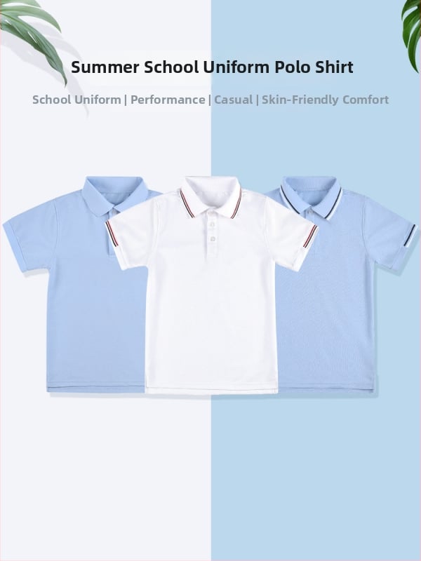 Поло риза от памук за лято 2024, райета или едноцветна шарка, за деца над 140 см.