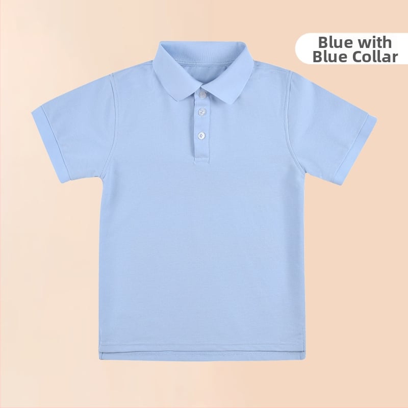 Поло риза от памук за лято 2024, райета или едноцветна шарка, за деца над 140 см.