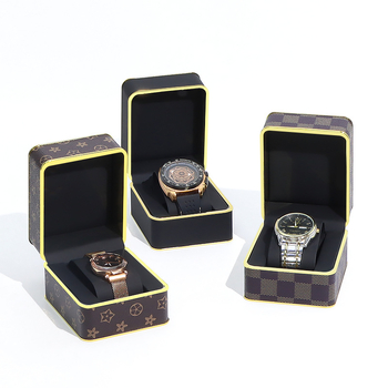 PU odinė laikrodžių dėžutė, PS modelis, dėžutė dovanoms ir juvelyrikai, elektroplatinavimo paviršius