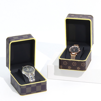 PU odinė laikrodžių dėžutė, PS modelis, dėžutė dovanoms ir juvelyrikai, elektroplatinavimo paviršius
