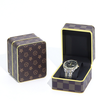 PU odinė laikrodžių dėžutė, PS modelis, dėžutė dovanoms ir juvelyrikai, elektroplatinavimo paviršius