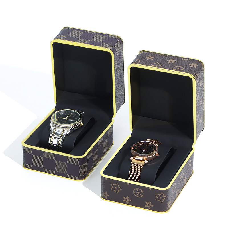 PU odinė laikrodžių dėžutė, PS modelis, dėžutė dovanoms ir juvelyrikai, elektroplatinavimo paviršius