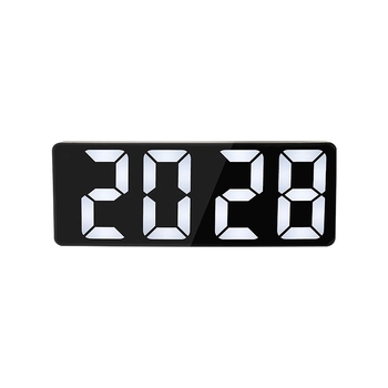 Stolni budilnik s luminescentnim zaslonom, kalendar, LCD brojčani prikaz, baterijsko napajanje, jednostavan moderni dizajn
