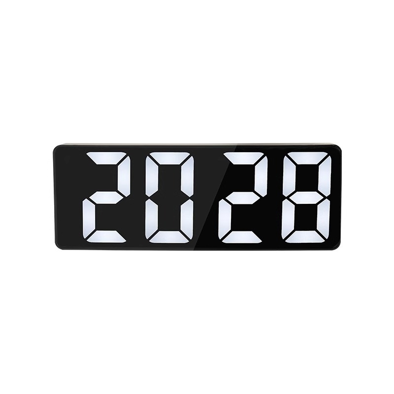 Stolni budilnik s luminescentnim zaslonom, kalendar, LCD brojčani prikaz, baterijsko napajanje, jednostavan moderni dizajn